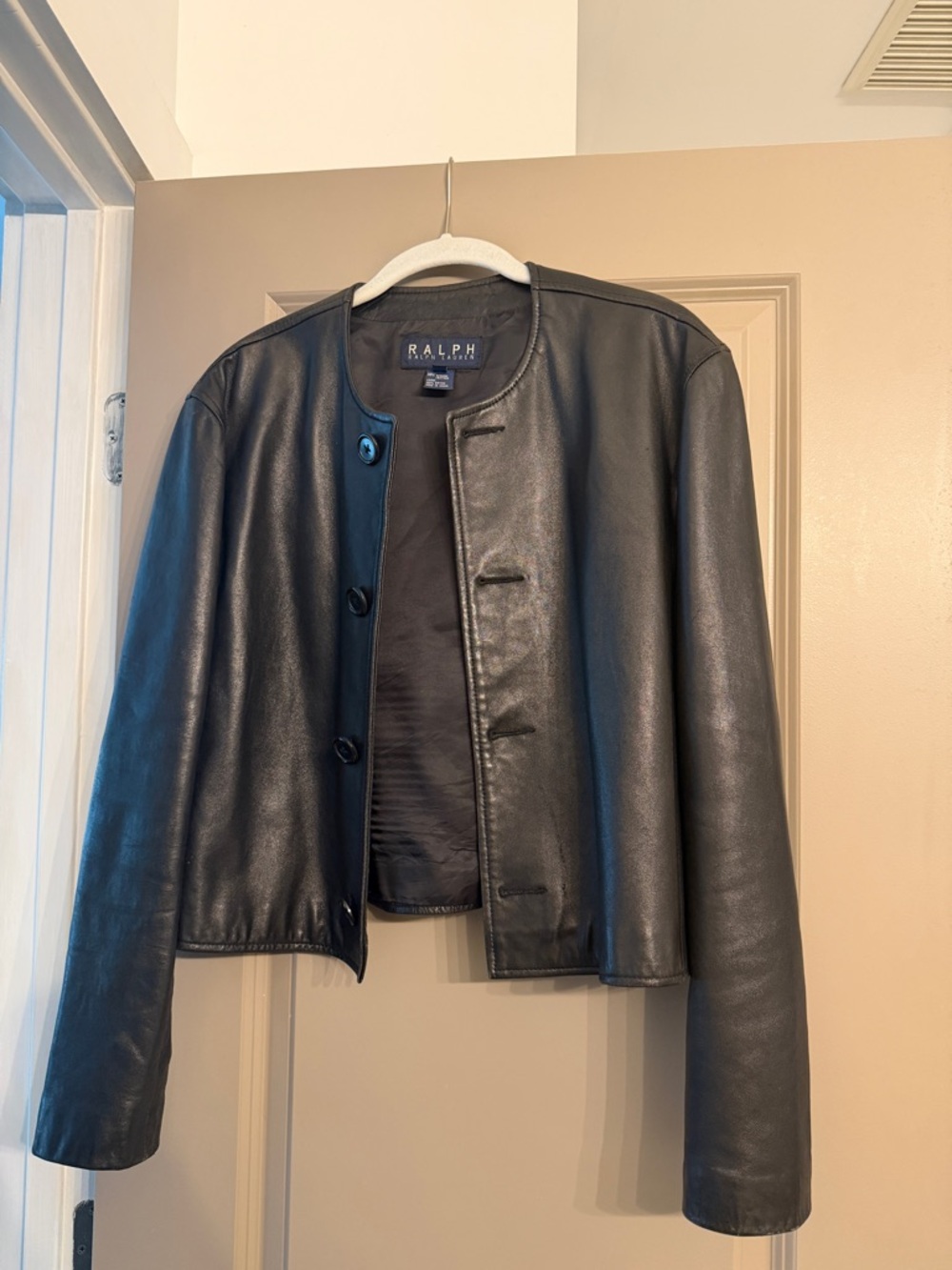Ralph Lauren Black Leather Jacket